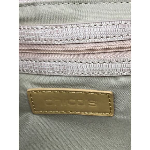 Chico’s Beige Textured Crossbody Shoulder Bag - Picture 8 of 13